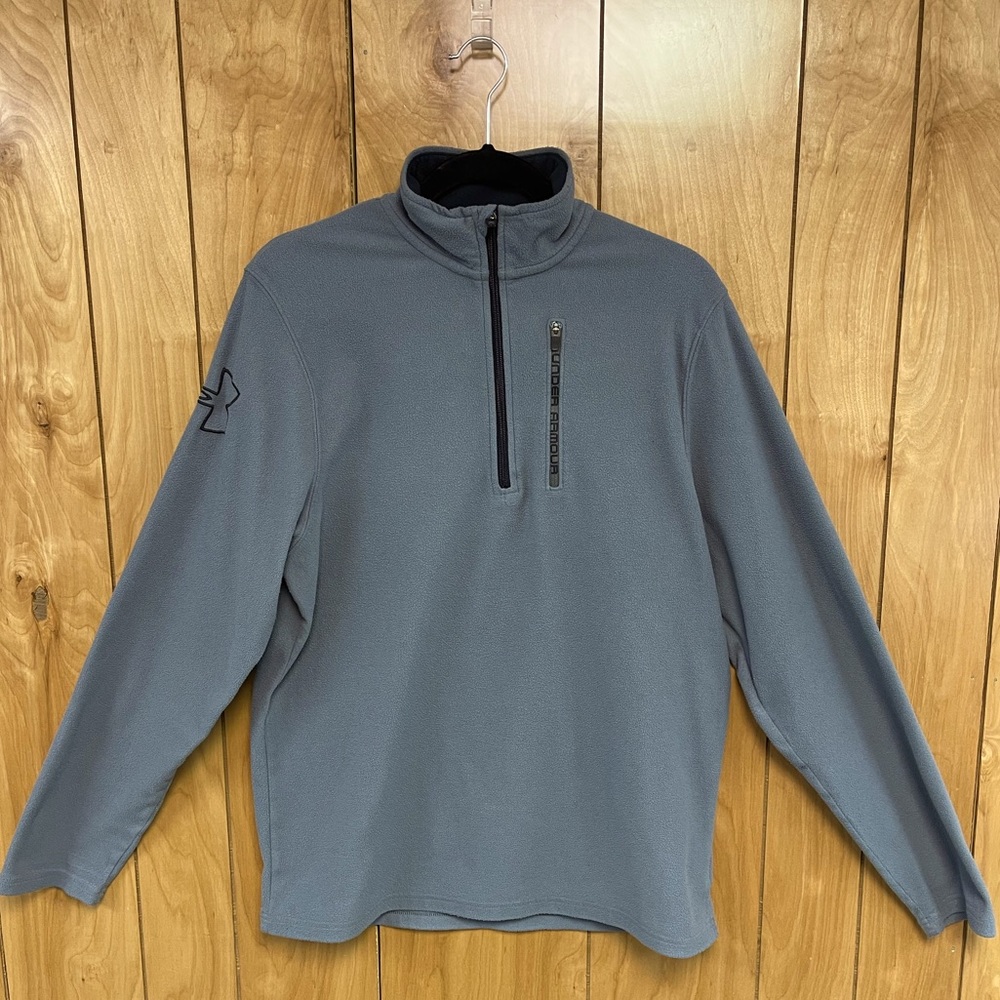 Men’s Under Armour Gray Fleece Quarter-Zip
